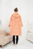 Adult Wearable Hoodie With Socks Oversized Hooded Blanket