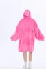 Adult Wearable Hoodie With Socks Oversized Hooded Blanket
