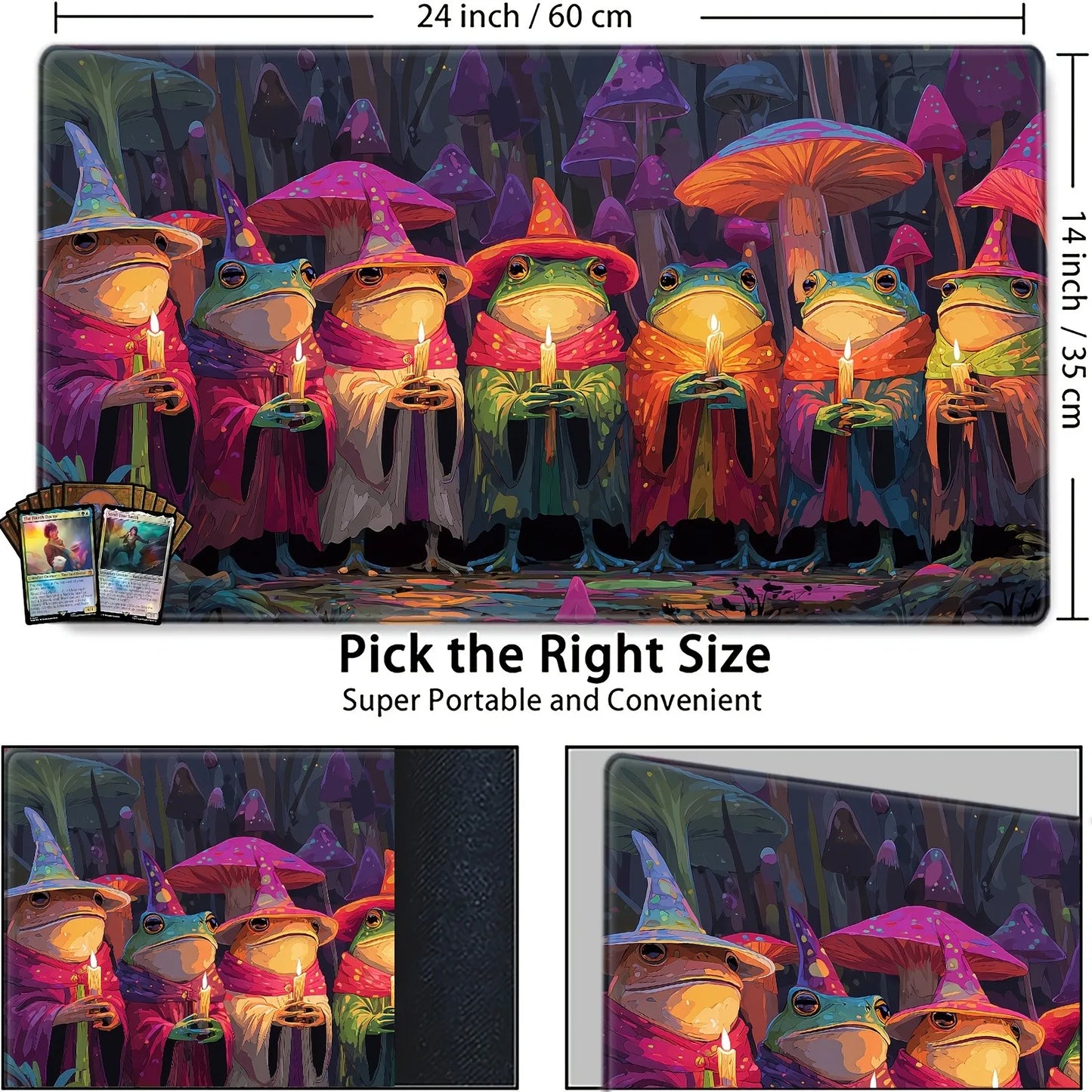 Cute Frogs Stylish The Gathering Magic Mouse Pad