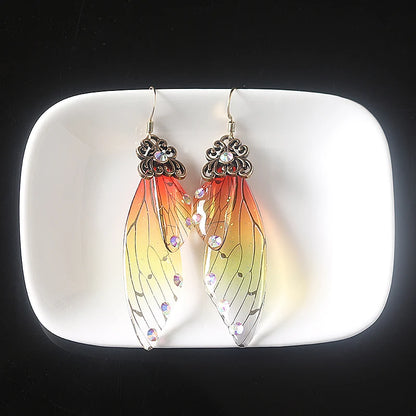 Colorful Butterfly Wing Earrings