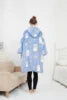 Adult Wearable Hoodie With Socks Oversized Hooded Blanket