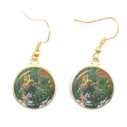 Frog Fairy Tale Drop Earrings – Enchanting Design