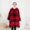 Adult Wearable Hoodie With Socks Oversized Hooded Blanket