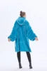 Adult Wearable Hoodie With Socks Oversized Hooded Blanket