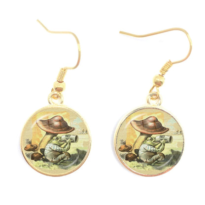 Frog Fairy Tale Drop Earrings – Enchanting Design