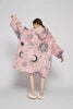 Adult Wearable Hoodie With Socks Oversized Hooded Blanket