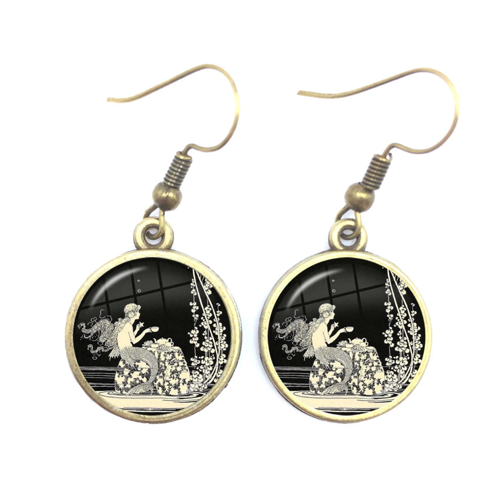 Frog Fairy Tale Drop Earrings – Enchanting Design
