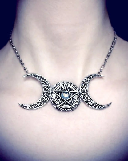 Triple Moon Wiccan Jewelry