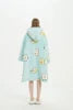 Adult Wearable Hoodie With Socks Oversized Hooded Blanket