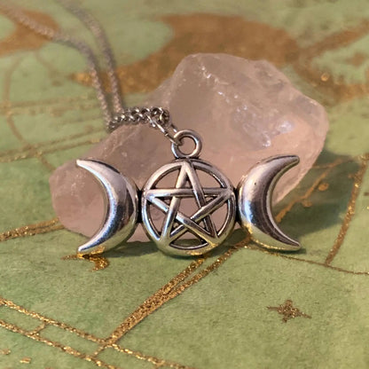 Triple Moon Wiccan Jewelry