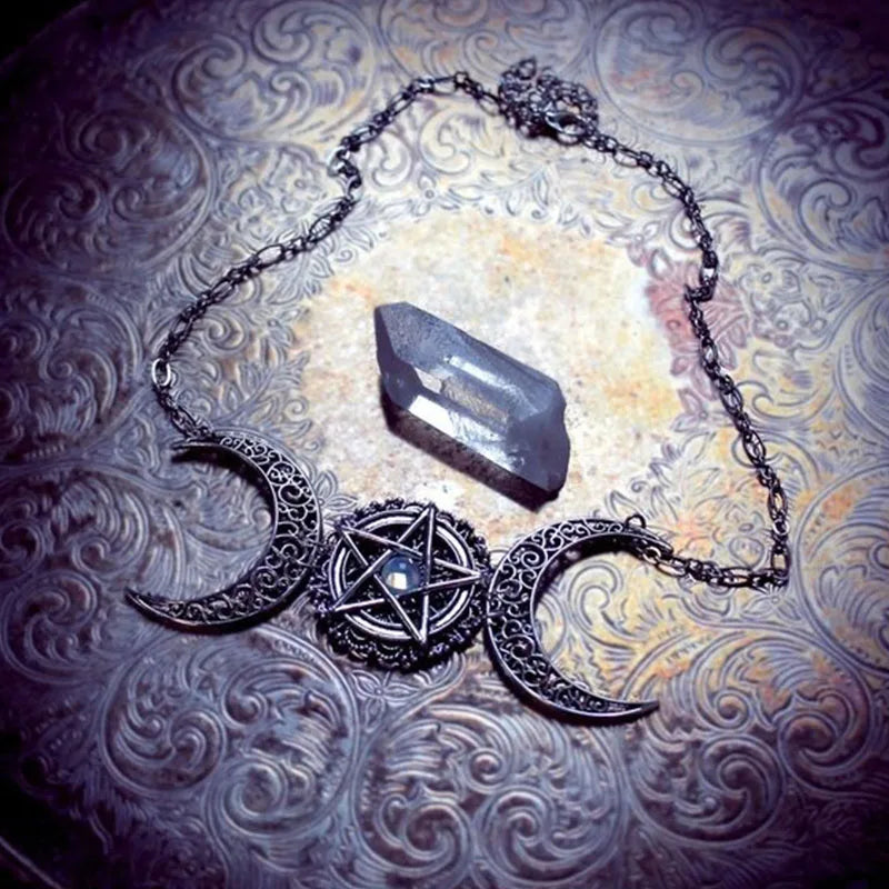 Triple Moon Wiccan Jewelry