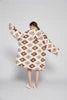 Adult Wearable Hoodie With Socks Oversized Hooded Blanket