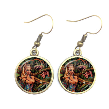 Frog Fairy Tale Drop Earrings – Enchanting Design