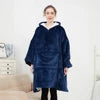 Adult Wearable Hoodie With Socks Oversized Hooded Blanket