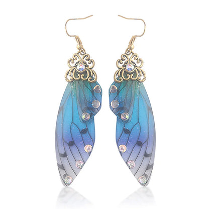 Colorful Butterfly Wing Earrings