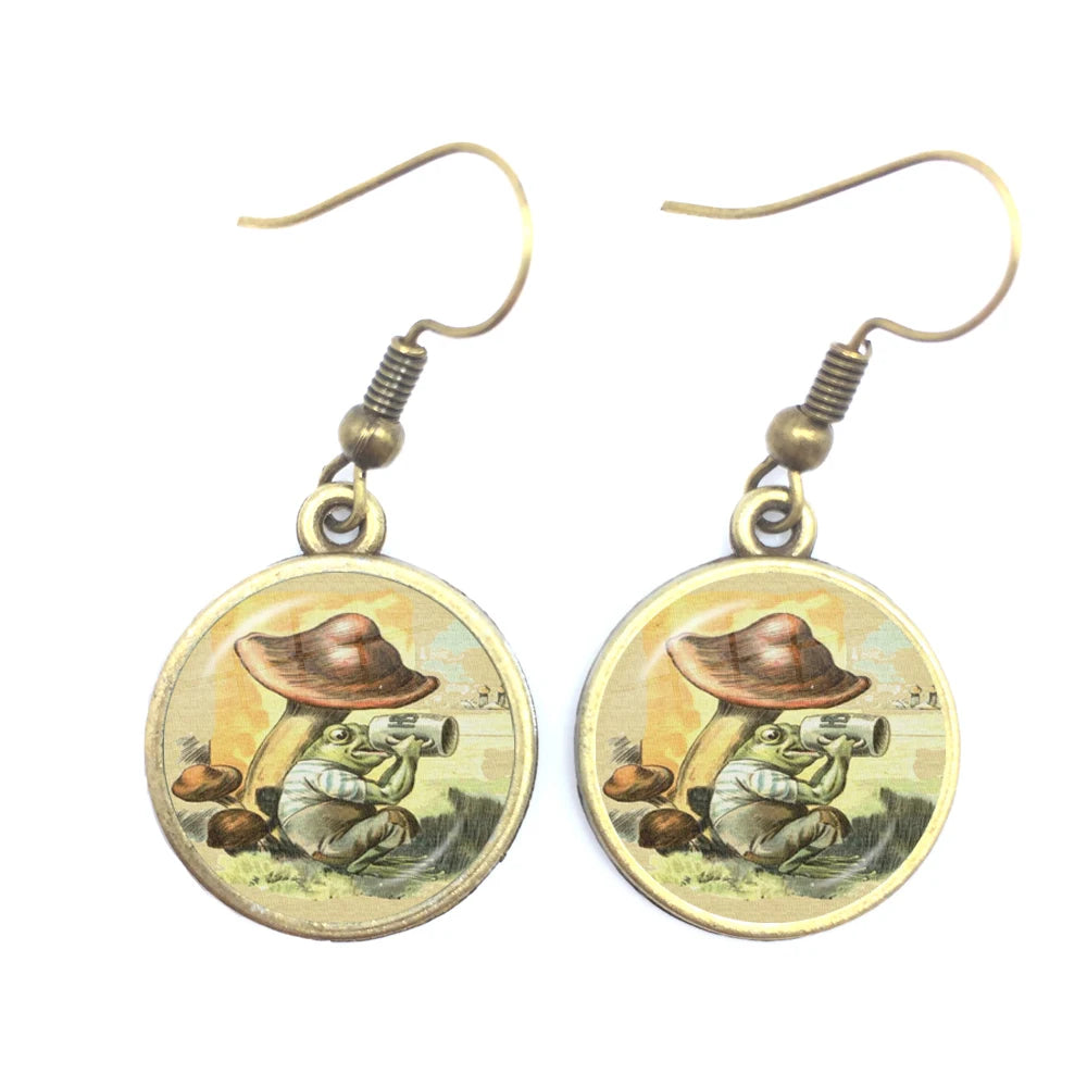 Frog Fairy Tale Drop Earrings – Enchanting Design