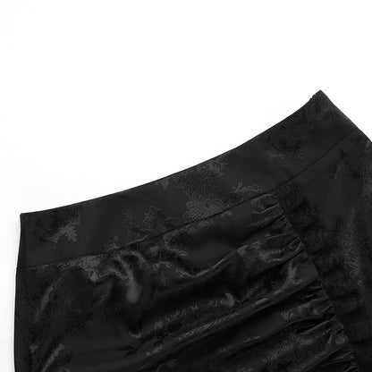 Velvet Fishtail Skirt Women Vintage