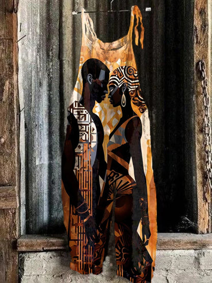 Printed Women's One-piece Shorts Urban Street Trend