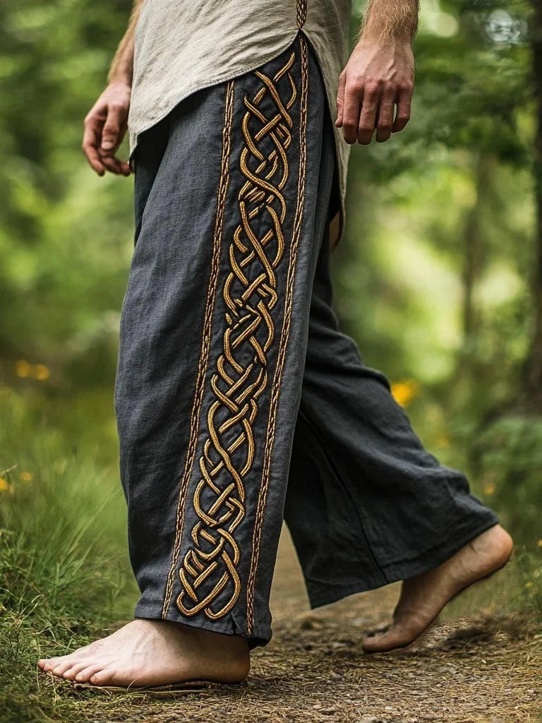 Men's Viking Nordic Totem Two tone  Printed Casual Pants