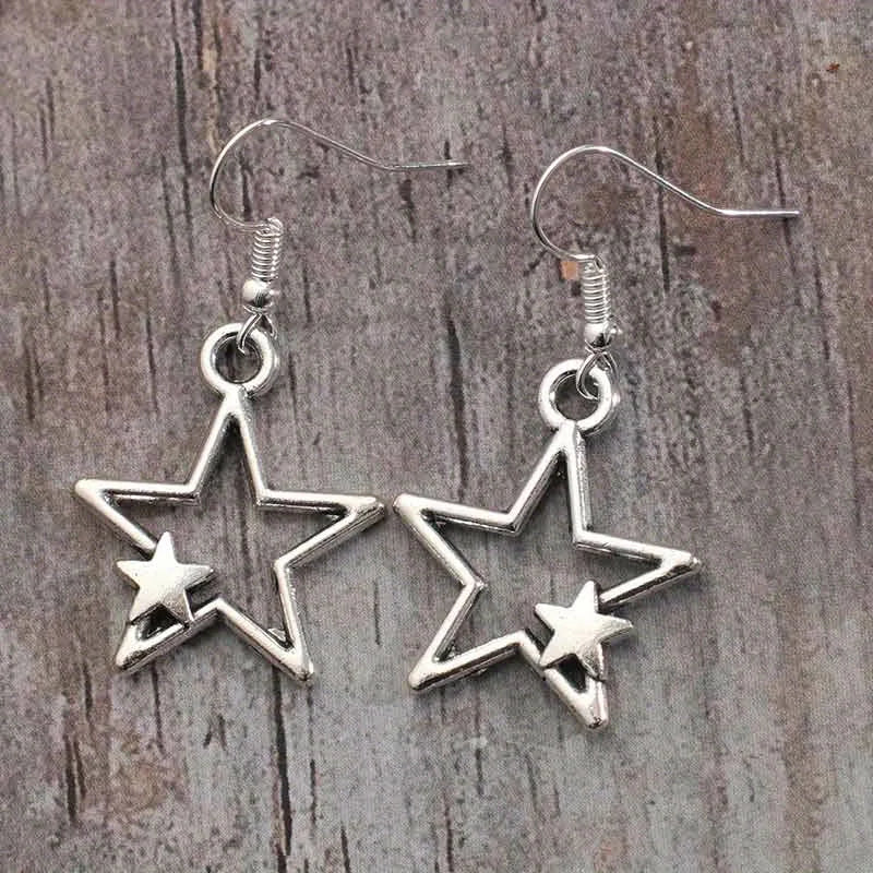 Vintage Mushroom Pendant Earrings