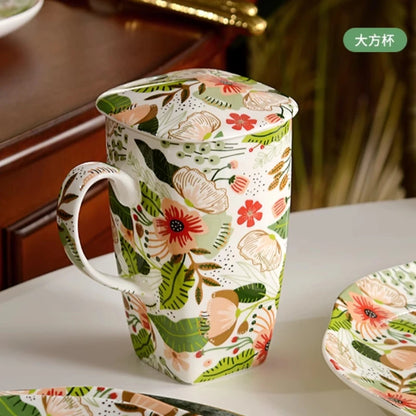 Real Bone China Tumblers With Lid