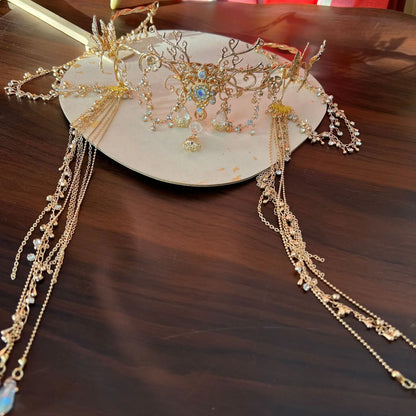 Antique Fringed Hair Crown