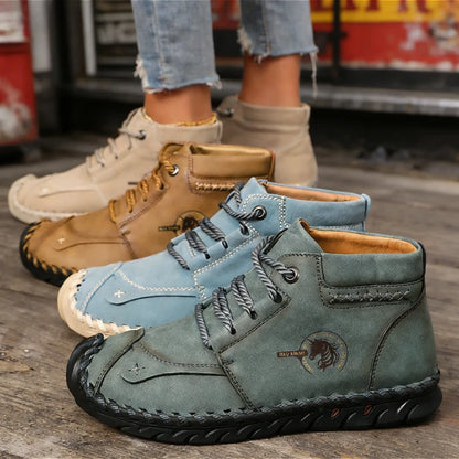 Handmade Leather Women's Shoes Mid-Top