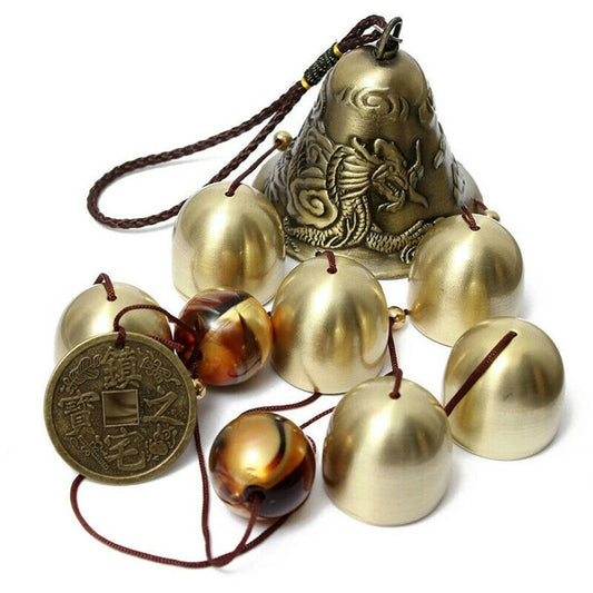 6 Copper Bells Outdoor Metal Wind Chimes