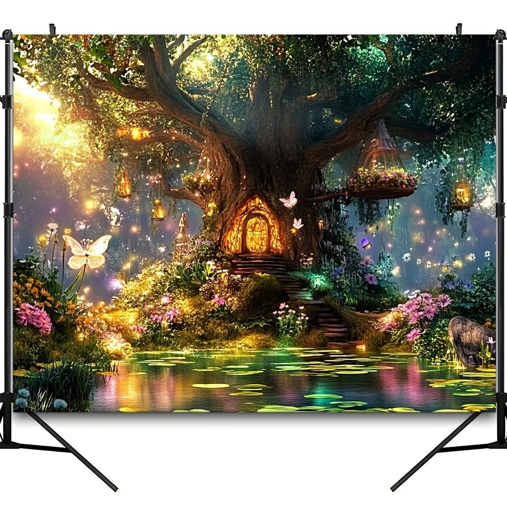 Enchanted Fairy Forest Wall Tapestry