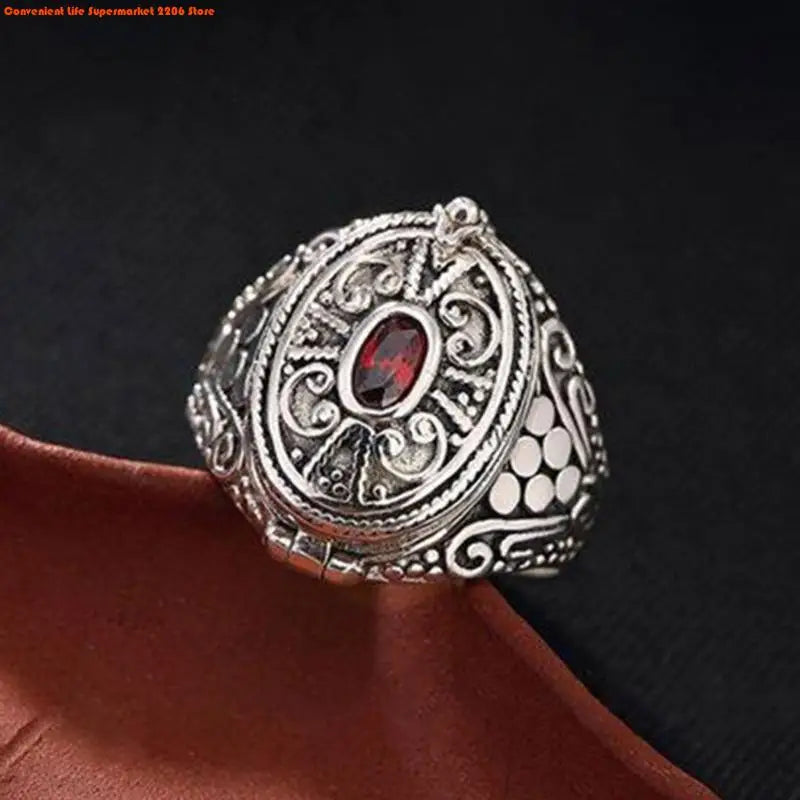 Antique Openable Gawu Box Ring