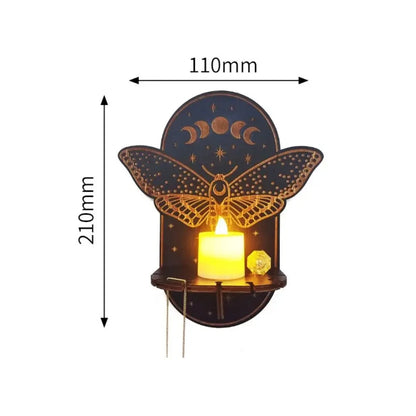 Wooden Display Stand Hanging Candle Holder