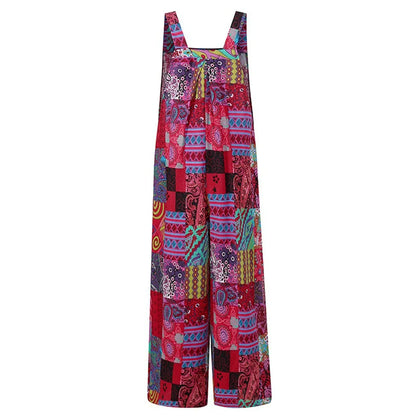 Women Summer Overalls Multicolor