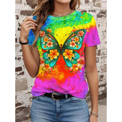 Butterfly Pattern T-Shirt