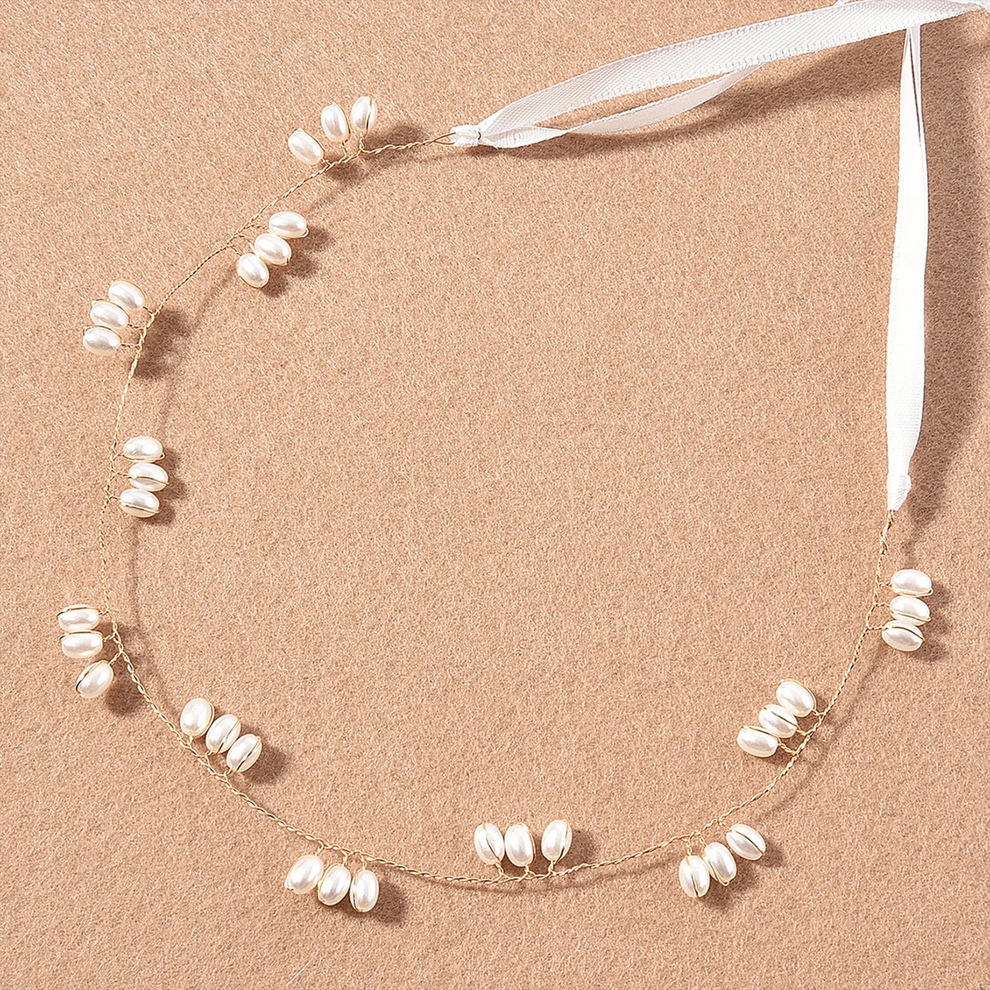 Sweet Flower Headband With Ribbon Wreath