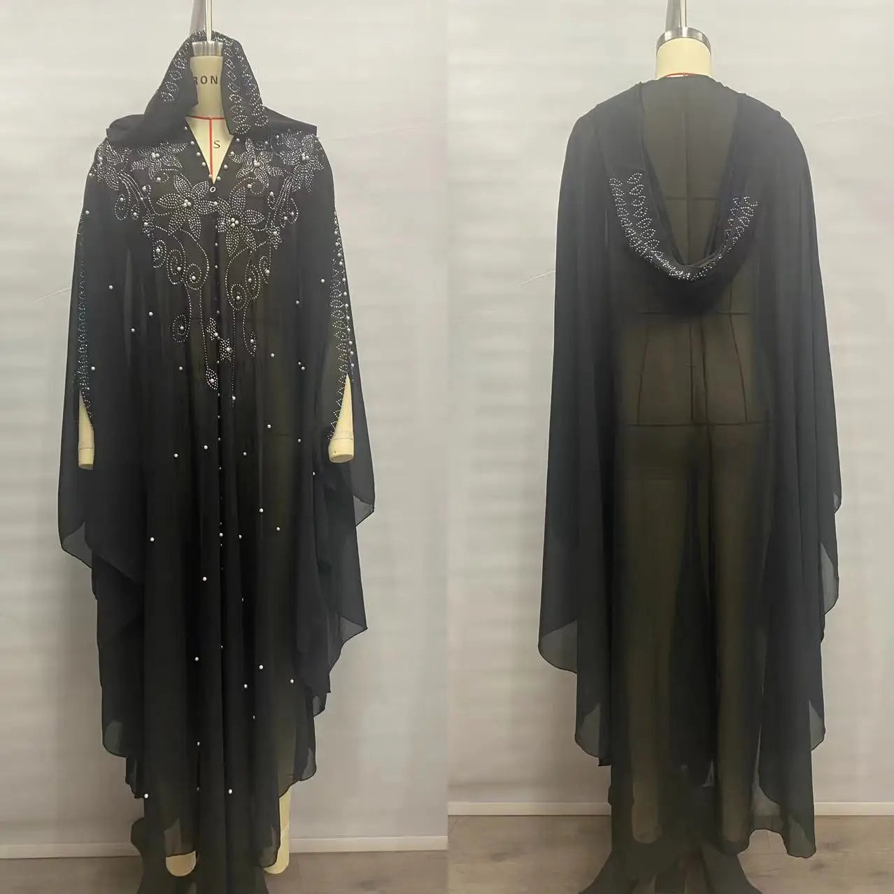 Eid Hooded Dress Abaya Women Muslim Party Dresses