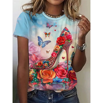 Butterfly Pattern T-Shirt