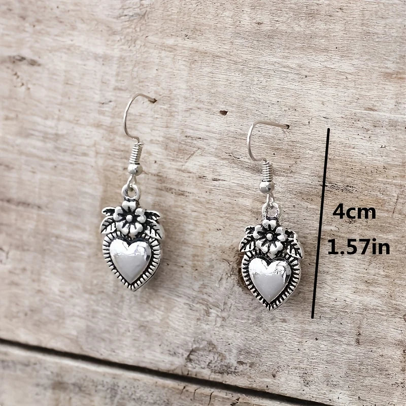 Vintage Mushroom Pendant Earrings