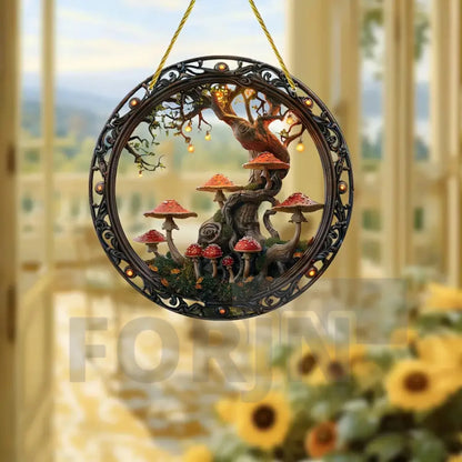 Acrylic Mushroom Suncatcher