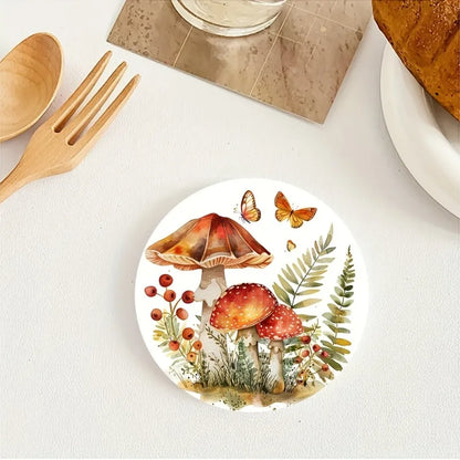 6-Piece Enchanted  Mushroom Coaster Set