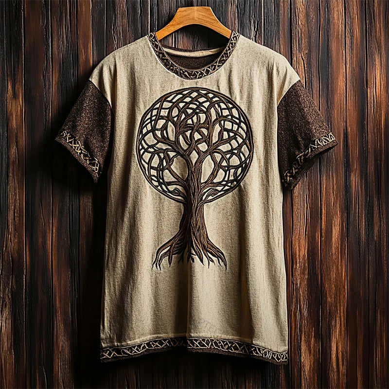 Men's Short-Sleeve T-Shirt Ethnic Print
