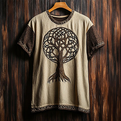 Men's Short-Sleeve T-Shirt Ethnic Print