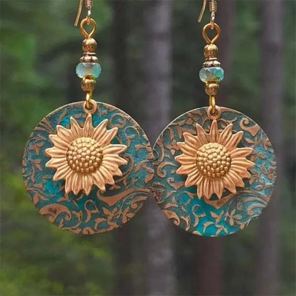 Boho Sunflower Earrings