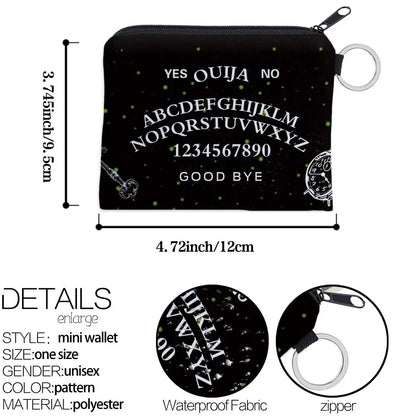 Girl's Coin Purse Digital Print Textured Coin Pouch Multifunctional Large Capacity Key Card Holder Coin Bag For Girls