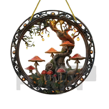 Acrylic Mushroom Suncatcher