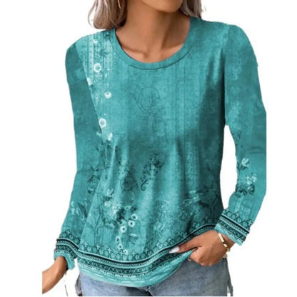 Women's T-shirt 3D Gradient Floral Print