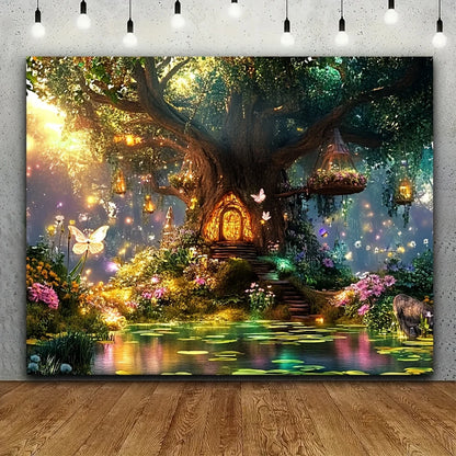 Enchanted Fairy Forest Wall Tapestry