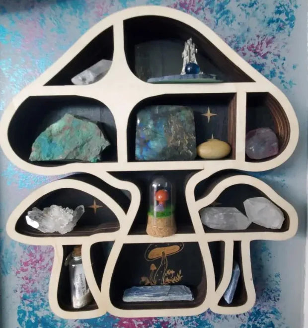 Vintage Witch Hat Crystal Shelf