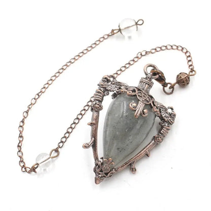 Healing Natural Stone Crystal Pendulums for Divination