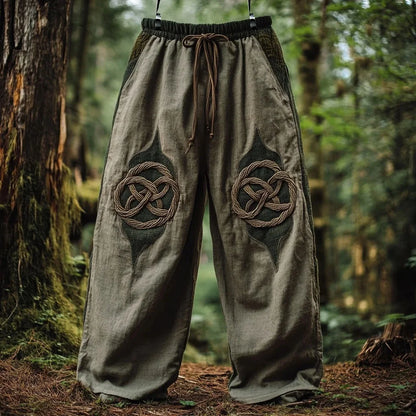 Men's Viking Retro Nordic Gods' Casual Straight Leg Pants