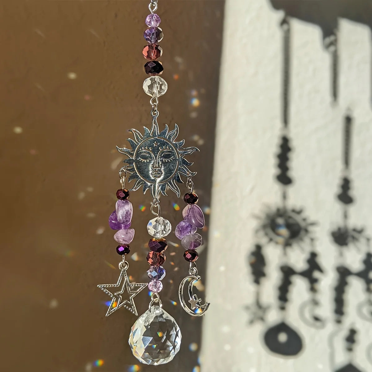 Amethyst Moon Goddess Suncatcher